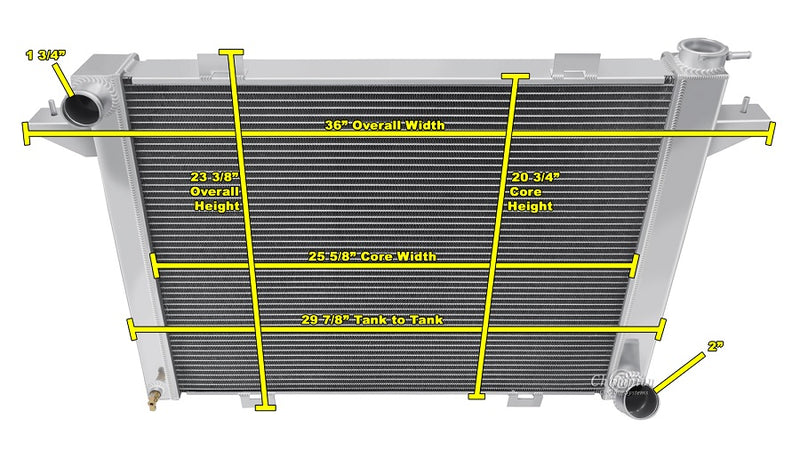 CC1198 3 Row Cummins Diesel