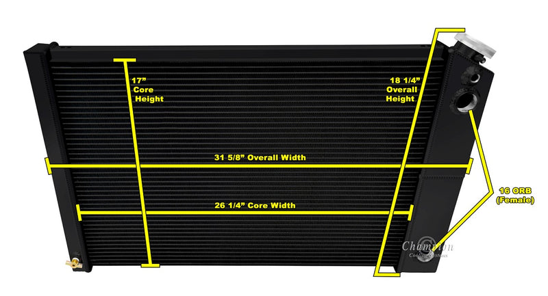 CC162DP-BLK 3 Row Dual Pass Black