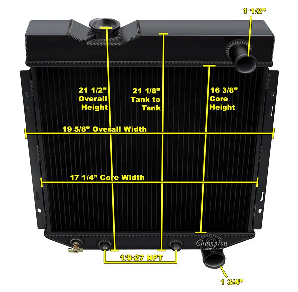 CC259B-BLK 3 Row Black