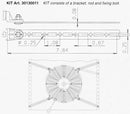 SPAL Fan Mounting Brackets