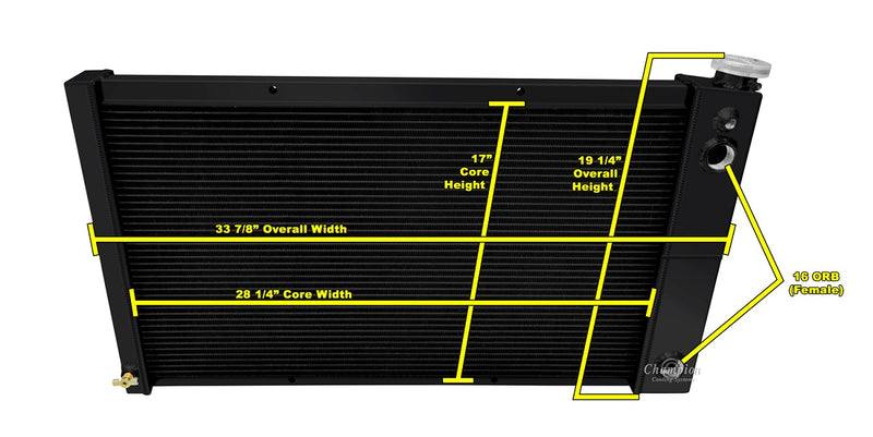 CC369DP-BLK 3 Row Dual Pass Black