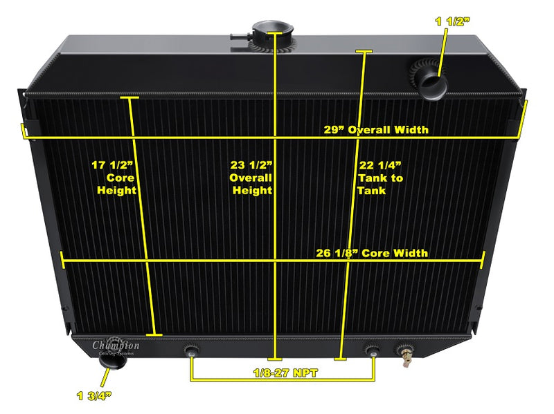 CC375B-BLK 3 Row Black