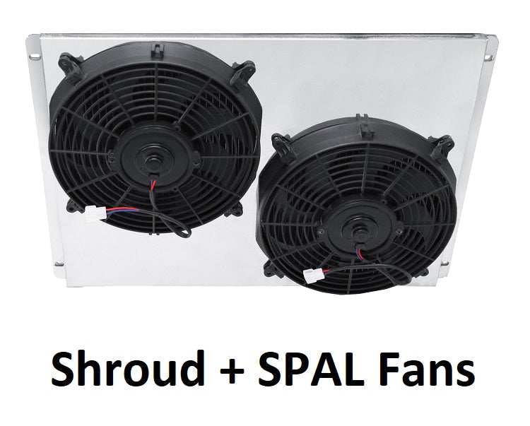 332FS12C Shroud + SPAL-1522x2 <br> Medium Profile Fans