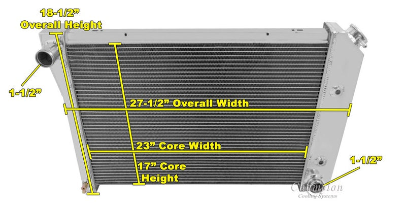 MC412 4 Row 23" Core