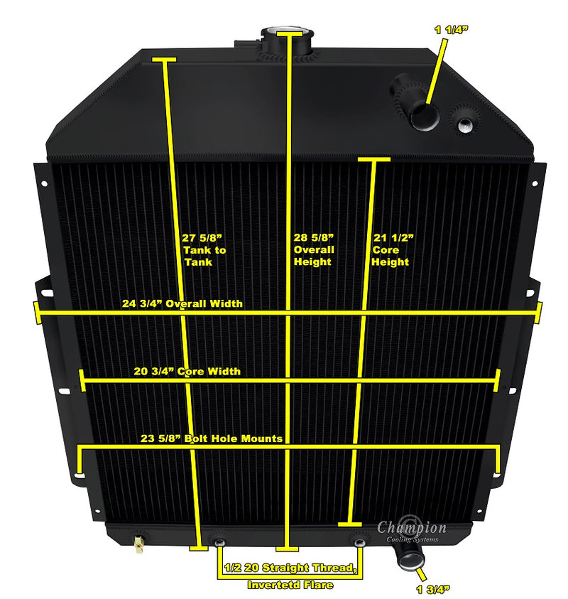 CC4252-LS-BLK 3 Row LS Conversions Black