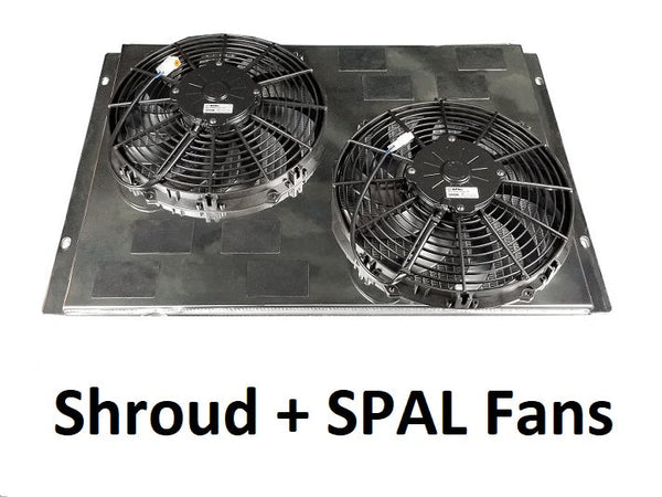 444FS12F Shroud + SPAL-1522x2 <br> Medium Proifile Fans