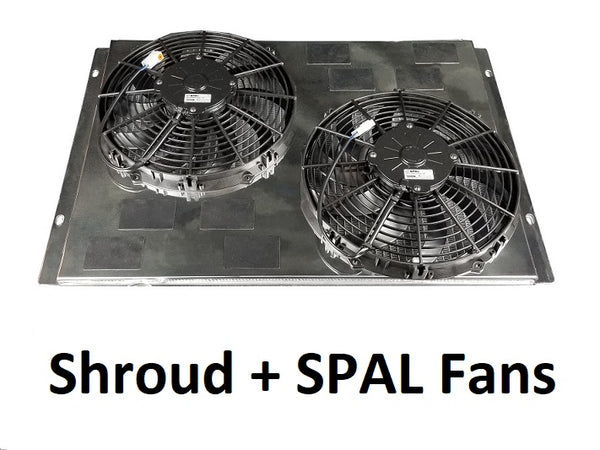 433FS12F Shroud + SPAL-1522x2 <br> Medium Proifile Fans