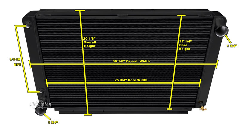 CC6165-BLK 3 Row Black