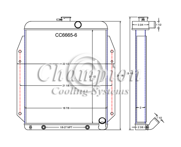 CC6665-6 3 Row L6 Engines