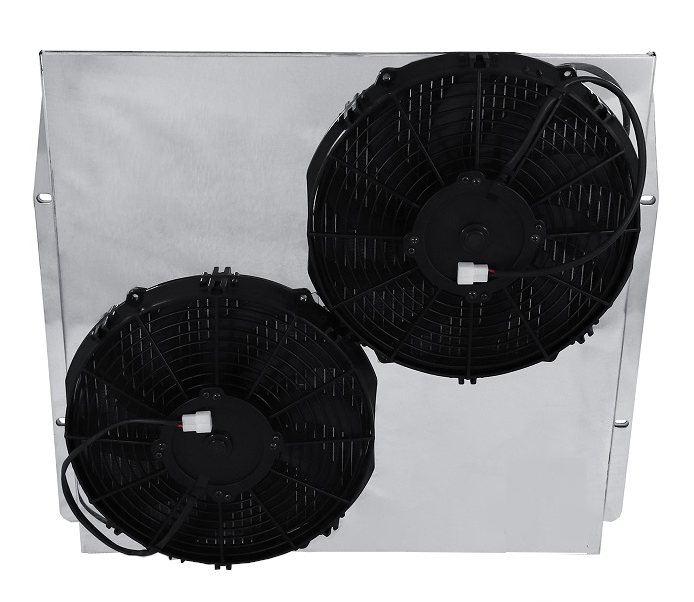 49B-POFS12C Shroud + SPAL-1522x2 <br> Medium Profile Fans