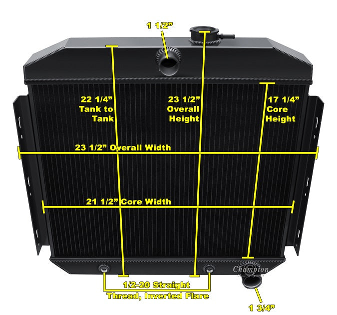 CC5056B-BLK 3 Row Black