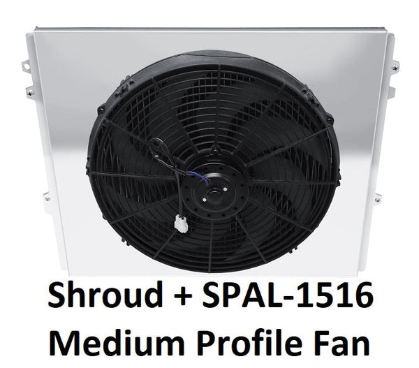 945FS16 Shroud + SPAL-1516 <br> Medium Profile Fan