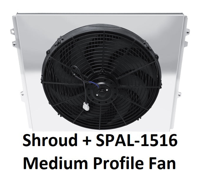 945FS16 Shroud + SPAL-1516 <br> Medium Profile Fan