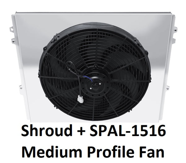 50FS16C Shroud + SPAL-1516 <br> Medium Profile Fan