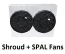 561BFS14C Shroud + SPAL-2044x2 <br> High Performance Fans