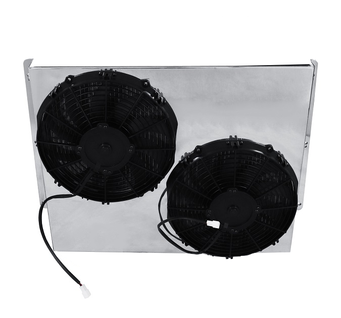 57OLFS12C Shroud + SPAL-1522x2 <br> Medium Profile Fans