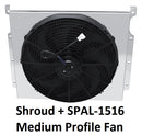 60WLFS16C Shroud + SPAL-1516 <br> Medium Profile Fan