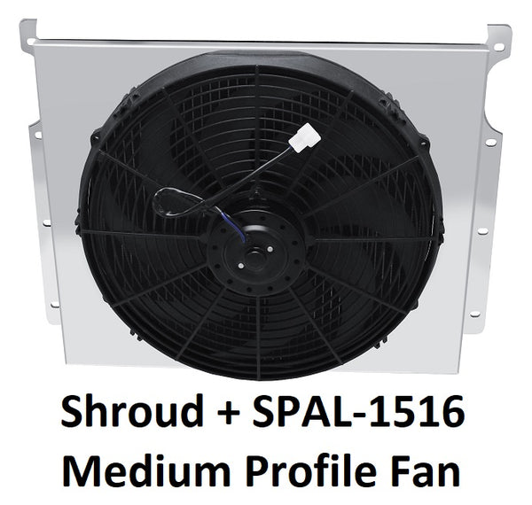60WLFS16C Shroud + SPAL-1516 <br> Medium Profile Fan