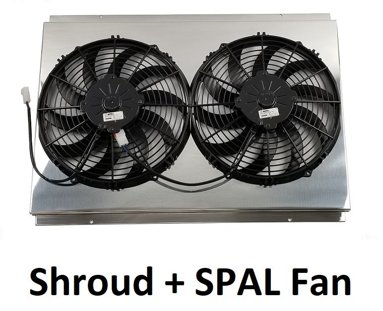6165FS12 Shroud + SPAL-2029x2 <br> High Performance Fans