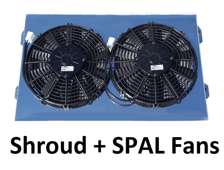 800FS11 Shroud + SPAL-1500x2 <br> Medium Profile Fans
