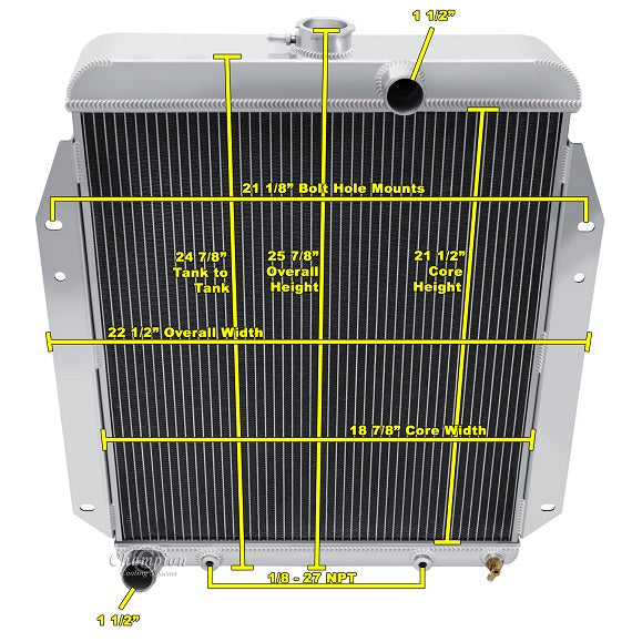 CC6665 3 Row Passenger side Inlet
