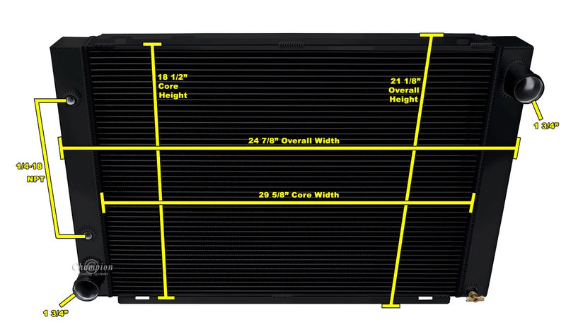 CC6667-BLK 3 Row Black