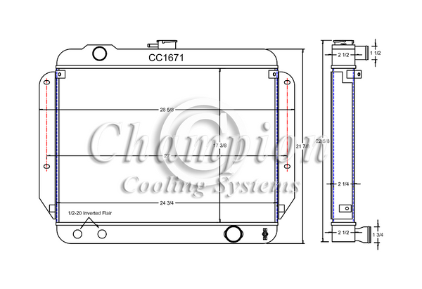 CC1671 3 Row A/C and HD