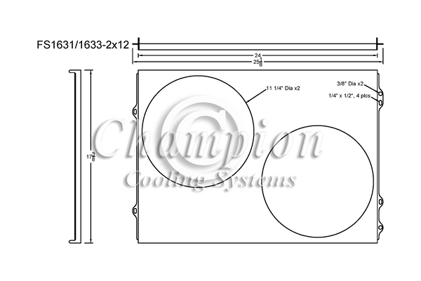 CC1631-1631FS11C 3 Row Dual Combo