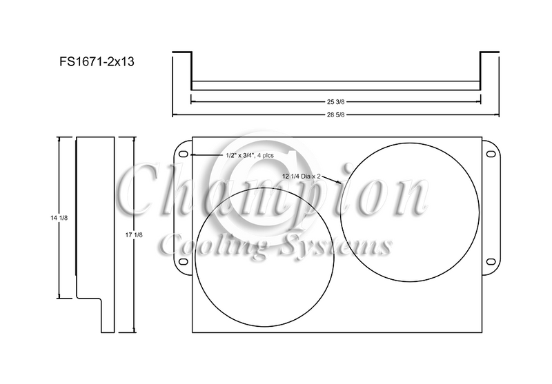 CC1671-1671FS12C 3 Row A/C and HD