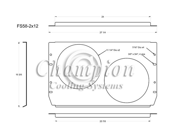 CC58-58FS11CSP 3 Row Combo