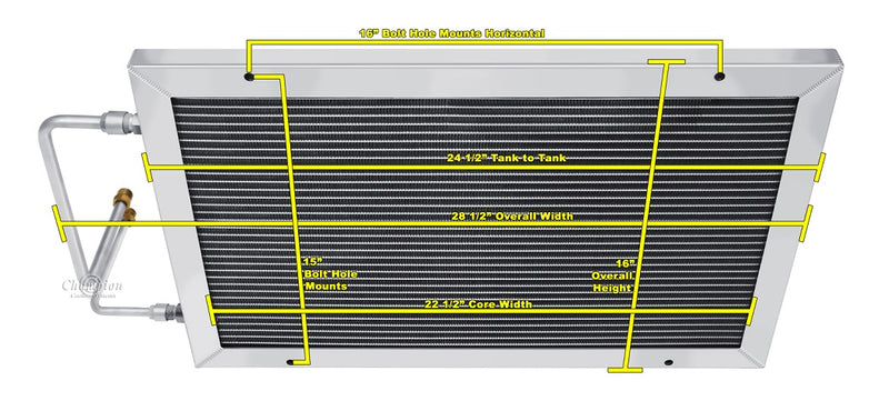 CSAC A/C Condensor Chevy Cars (1955-1957)