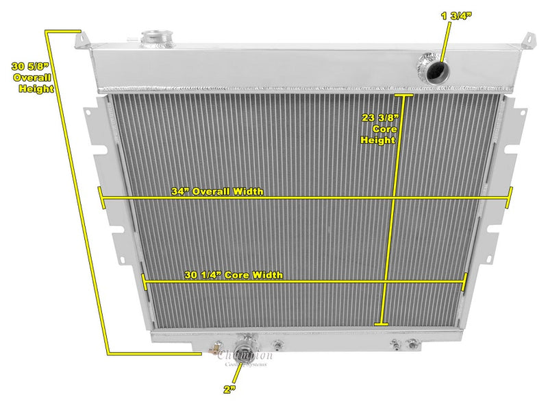 AE1165 2 Row 1" Tubes