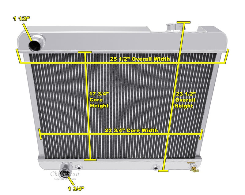 AE2284-284FS16 2 Row 1" Tubes