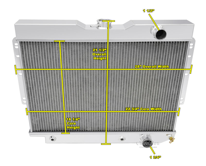 AE281-PS 2 Row 1" Tubes