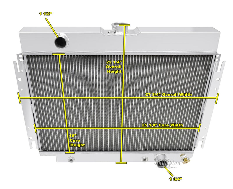 AE289-PS 2 Row 1" Tubes