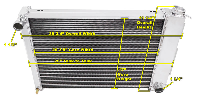CC337B-M 3 Row Manual 21" core
