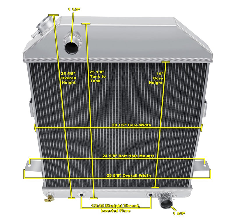 CC4001CH 3 Row Chevy Motors