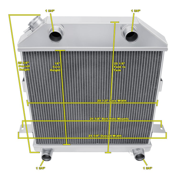 CC4001FH 3 Row Flat Head Motors