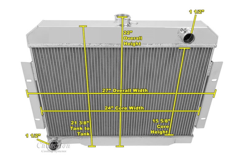 AE583 2 Row 1" Tubes