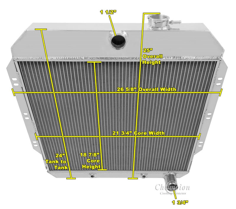 AE6062-6062FS16 2 Row 1" Tubes