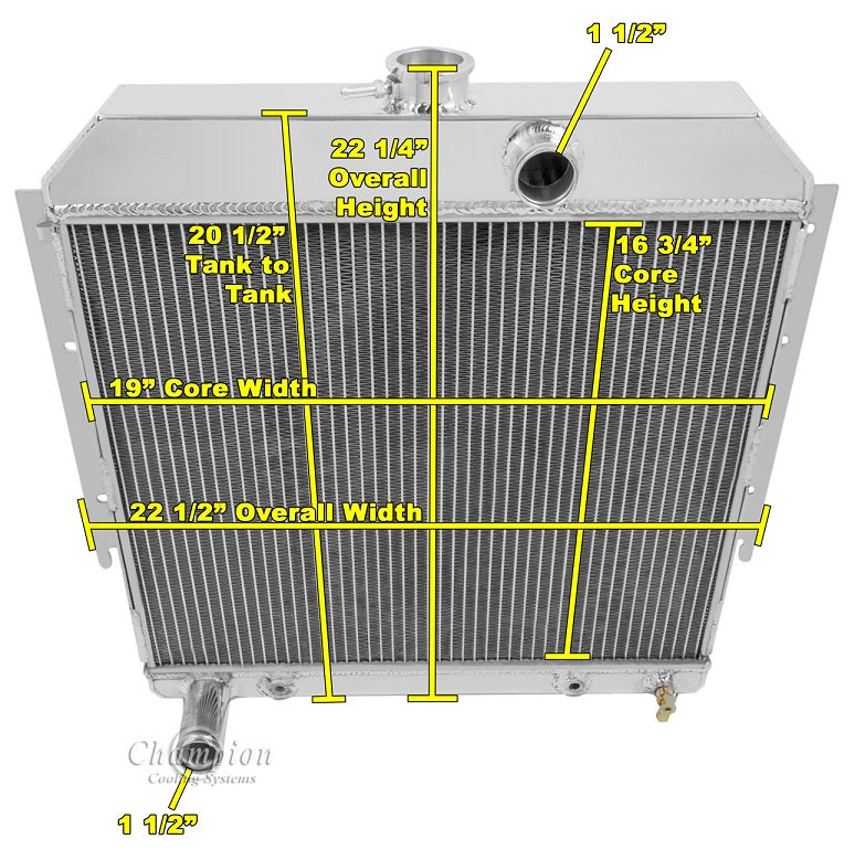 AE64DT 2 Row 1" Tubes