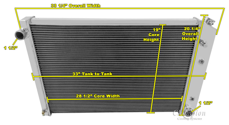 CC716 3 Row 19" Tall Core