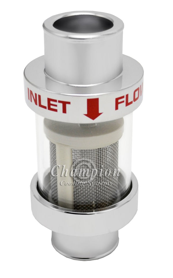 Inline Coolant Filter (Chrome)