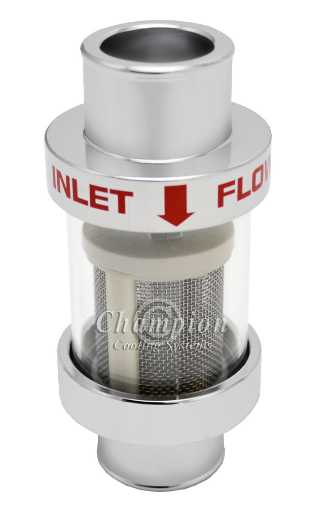 Inline Coolant Filter (Chrome)