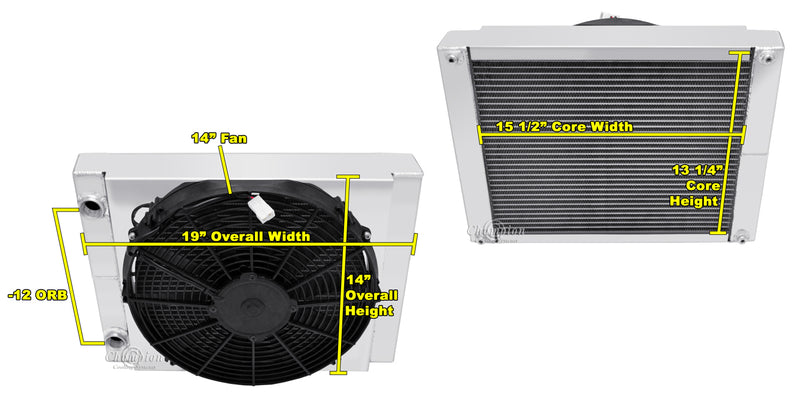 RS19-14 Drag Racing Radiator