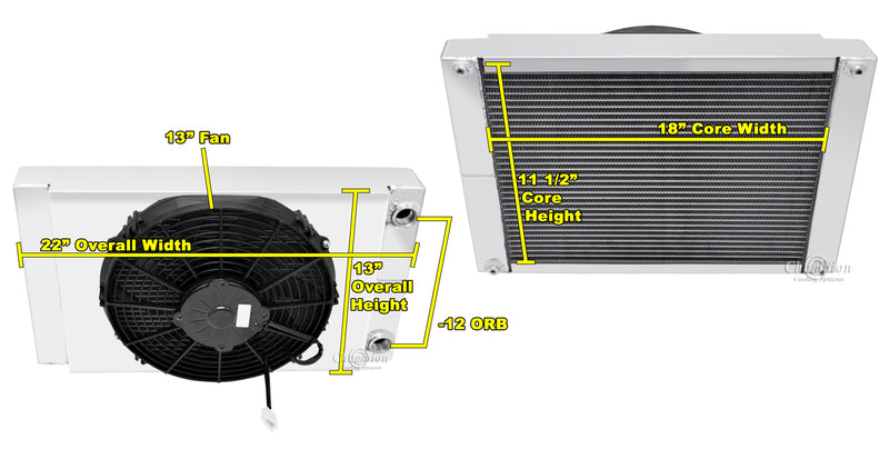 RS22-13 Drag Racing Radiator